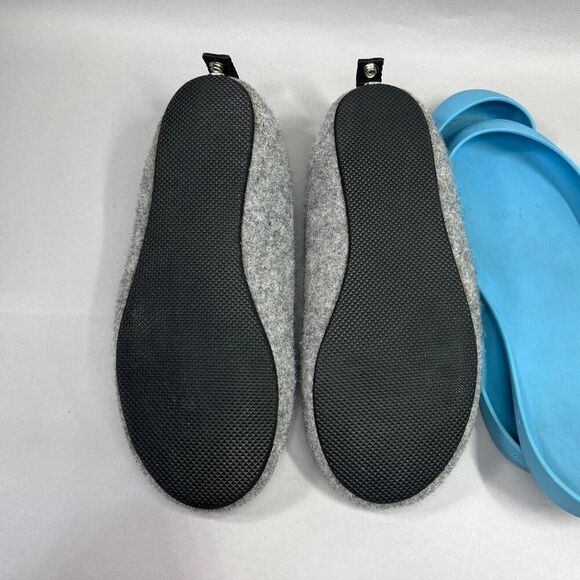 Mahabis Women's Size 6.5 Classic Gray Wool Slippers - Picture 15 of 16